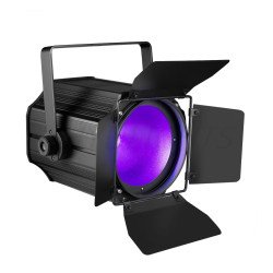 Aluminium LED COB Par with Barn Doors Wash RGBWA UV 6in1 300W Wash Beam DJ Strobe DMX 512 Effect Stage Lighting